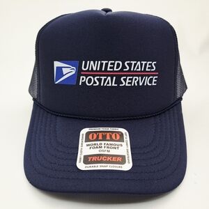 Postal Carrier Postman Post Office Hat Cap Vintage Fosm Trucker Mesh Snapback…